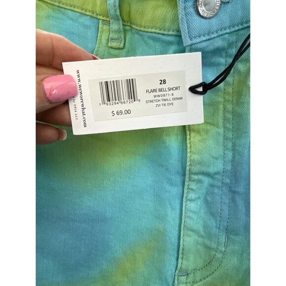 We Wore What High Rise Llare Leg Short Size 28 - Picture 7 of 8